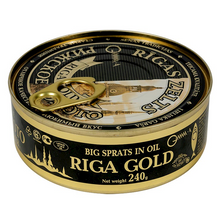 Load image into Gallery viewer, Sprats smoked in oil &quot;RIGA GOLD&quot;
